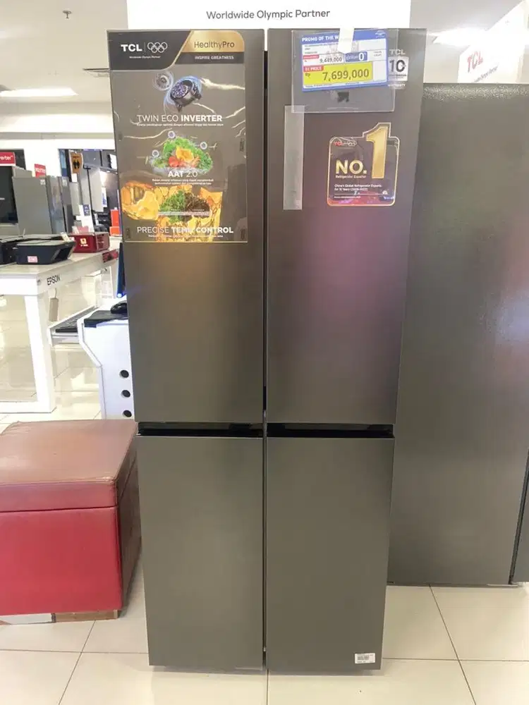 TCL SBS 4pintu silver