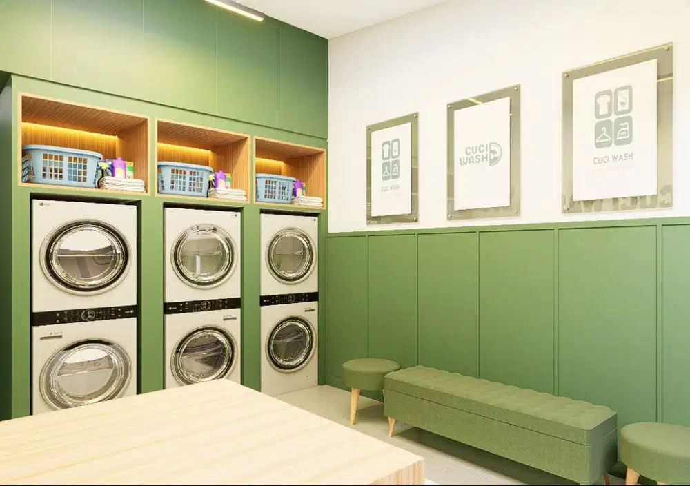Laundry room design interior custom cuma 40rb/m2