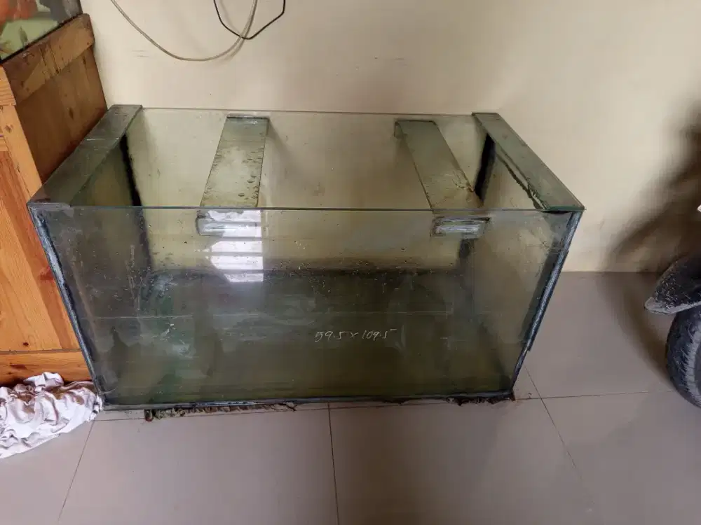 Jual aquarium kaca tempered 8ml 2pcs