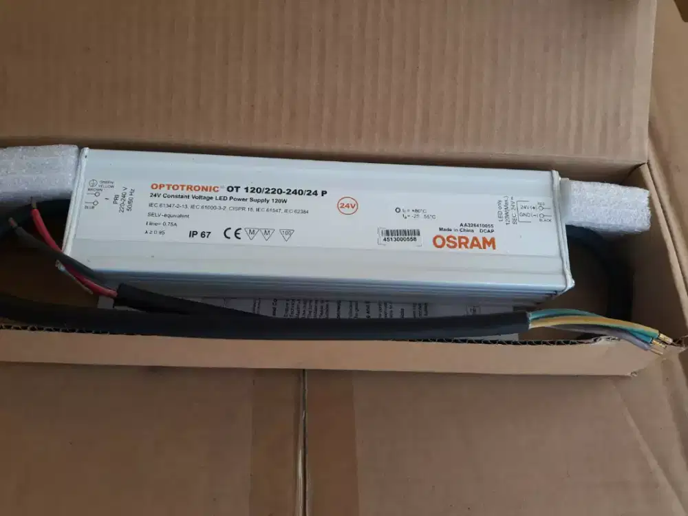 ADAFTOR OPTOTRONIC TRAFO 120W 220 240 24V OSRAM Led Power Supply Osram