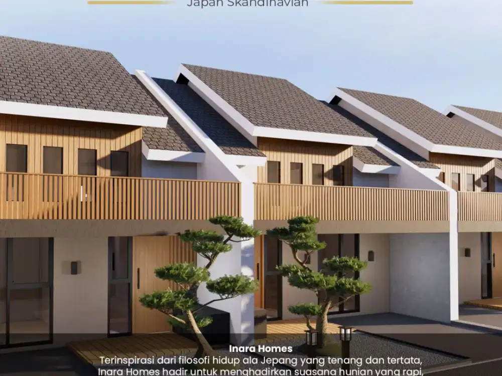 Rumah bergaya Jepang Angsuran 4 Juta an Lokasi Strategis di Depok