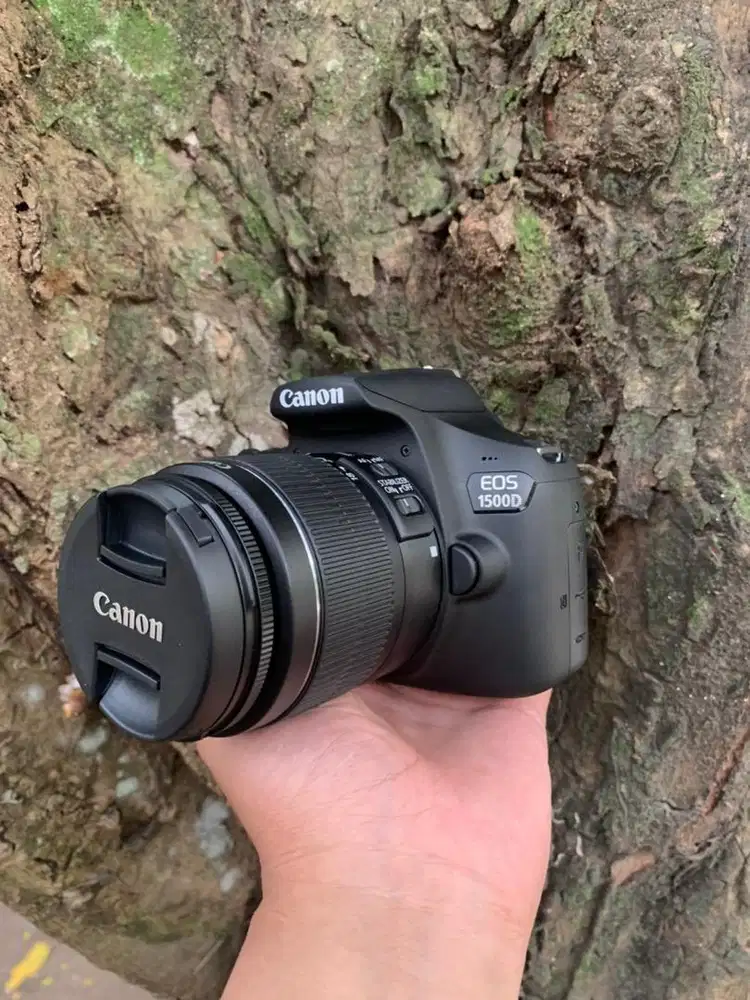 Canon 1500d lensa 18-55mm like new hanya buka dus