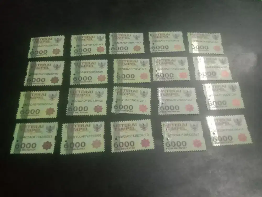 Materai 6000 era 2016 s/d2021