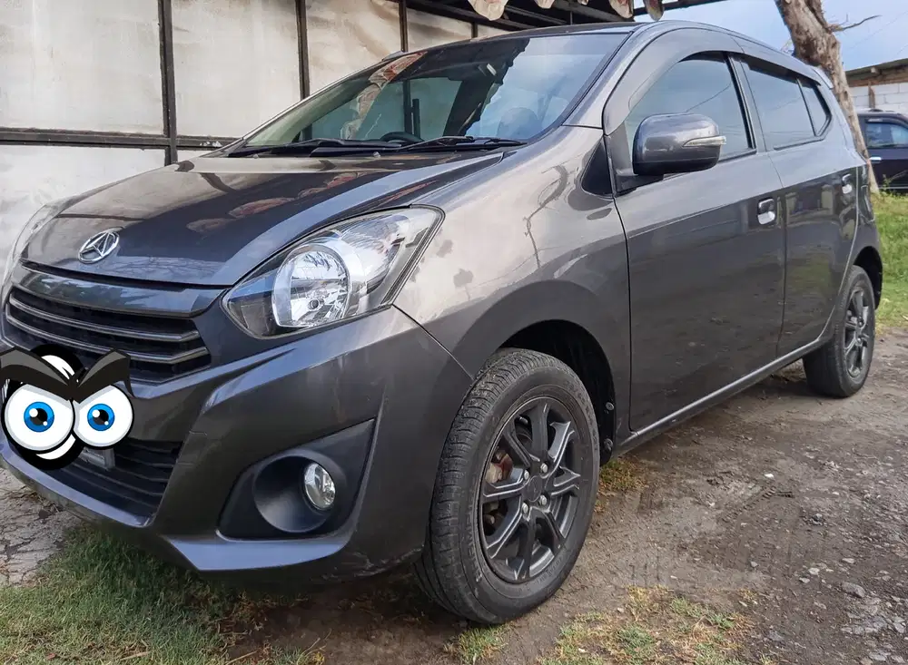 Daihatsu Ayla X 1.0 MT Grey KM Rendah