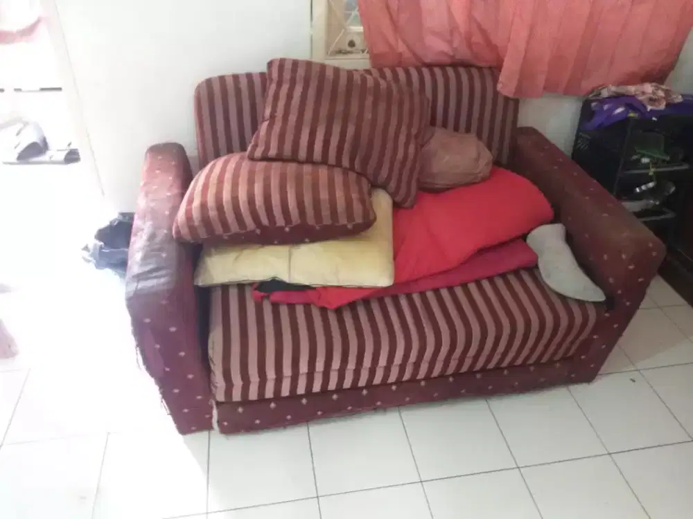 Sofa kasur dan bantal nya sesuai foto jual semua