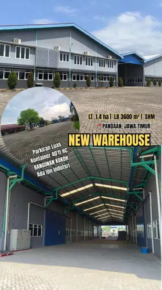 Sewa Tanah & Bangunan Komersial  Pabrik