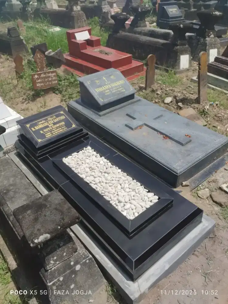 KIJING MAKAM GRANIT KIJING KRAMIK, TRASO, BATU ALAM,  MARMER, BAYI