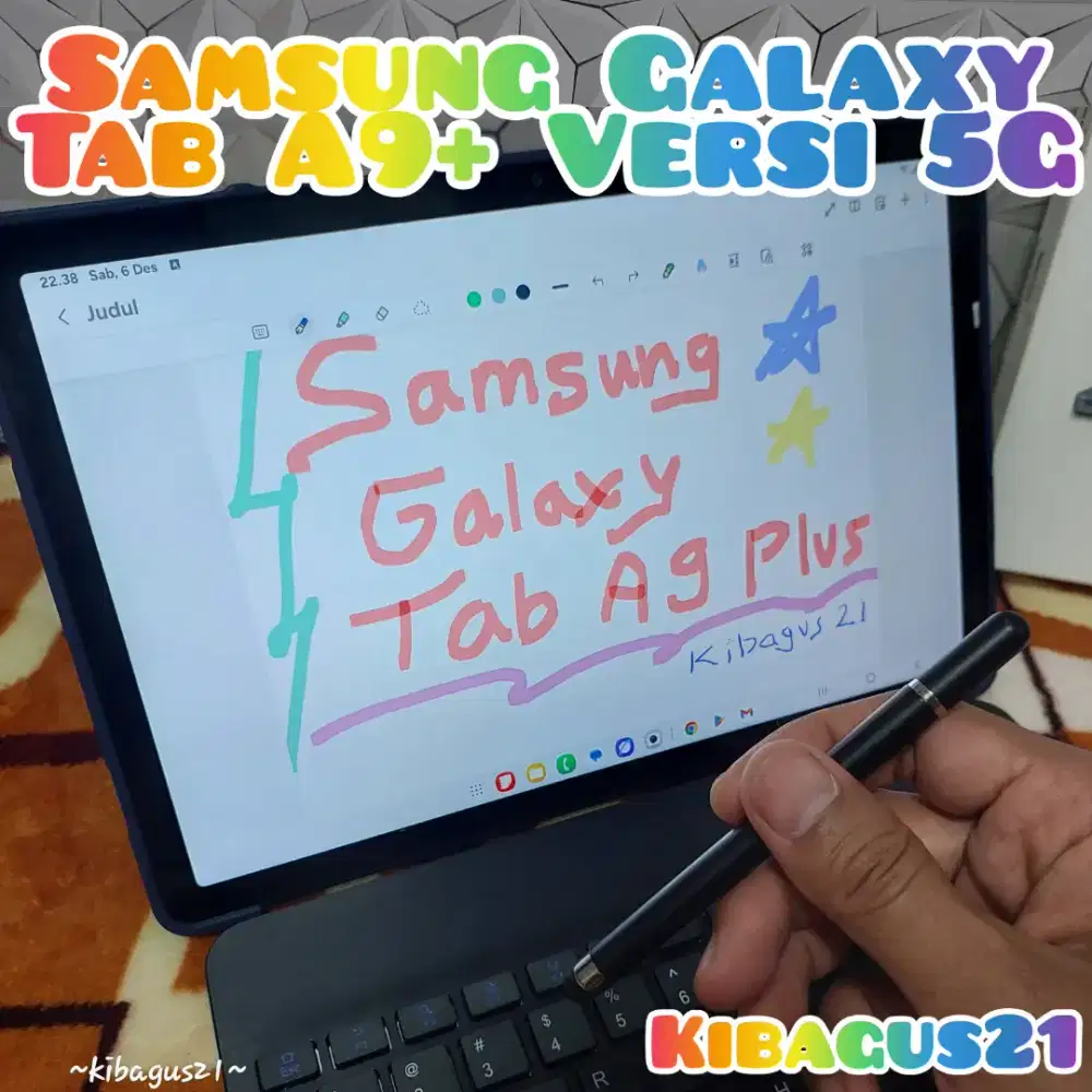 Samsung Galaxy Tab A9 plus versi 5G Spek Tertinggi Simcard mulus