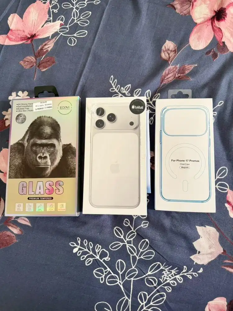 Iphone 17 pro max 256 silver segel baru