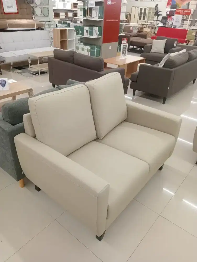 Sofa kulit 2 seat garson