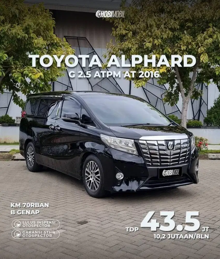 Alphard G ATPM 2.5 AT 2016