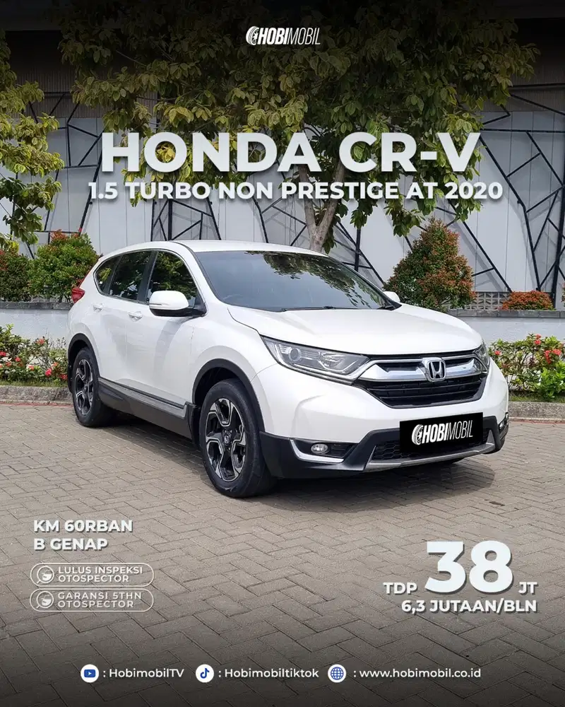 Honda CRV 1.5 turbo at 2020 garansi mesin 5th