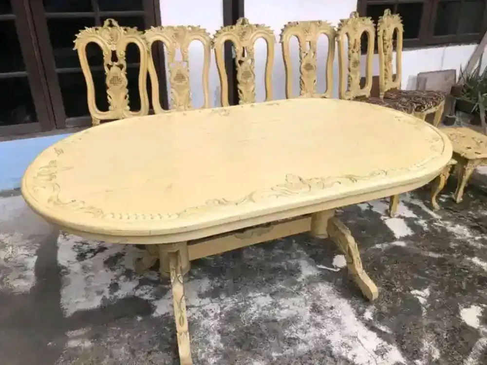 Kursi makan mewah jati