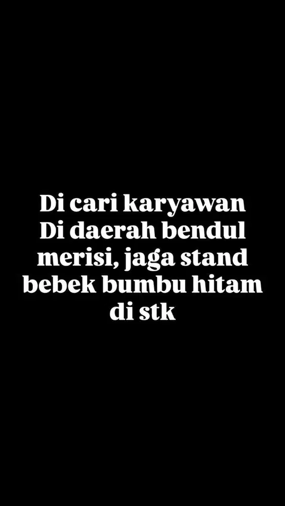Dicari karyawan jaga toko
