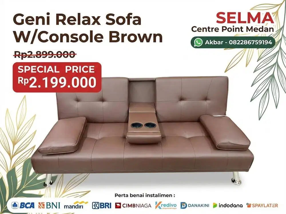 Sofabed Geni Relax Sofa Brown