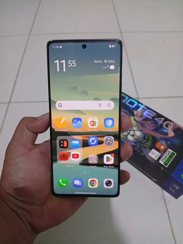 Infinik note 40 4g 8/256gb fullset ori