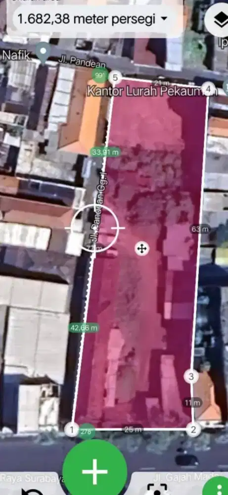 Dijual Tanah Komersial Premium – Jalan Gajah Mada, Sidoarjo