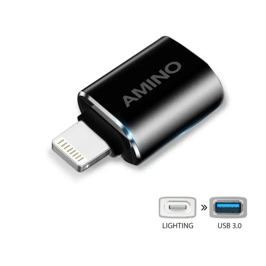 OTG Iphone Connector Lightning To USB 3.0 Adapter Flash Disk ke HP