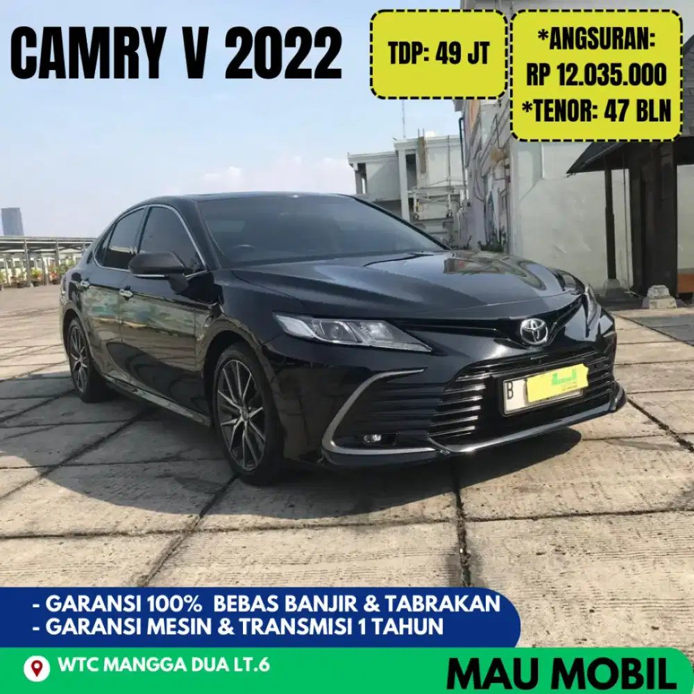 TDP 49JT, Camry V 2021/2022/2023 Hitam, KM 50rb