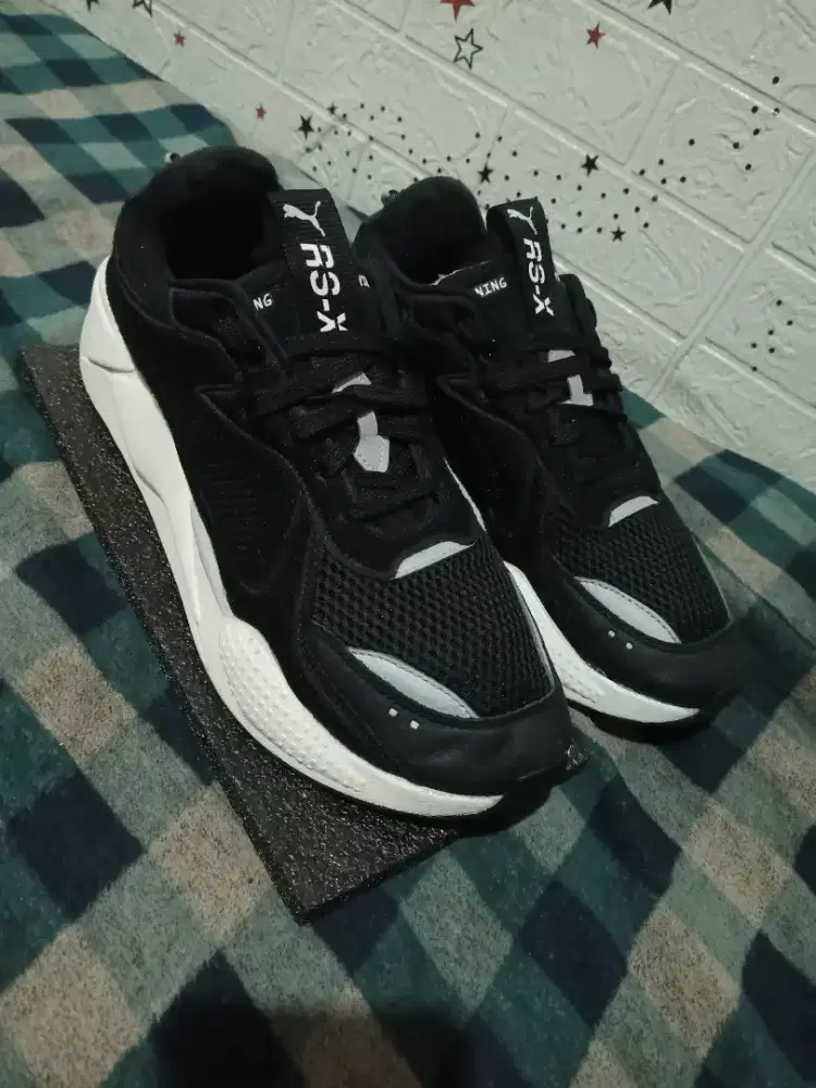 Sepatu Puma Rs-x Black White Original