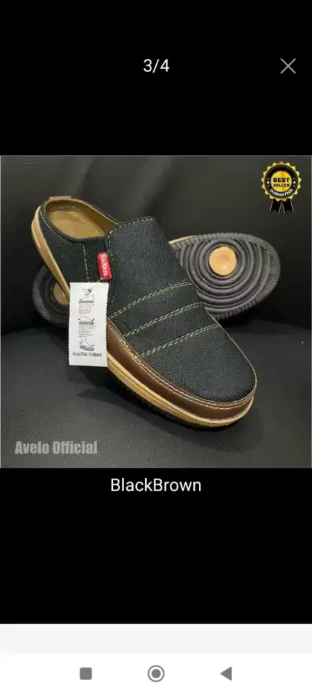 Ready Selop Pria uk 39 bayar COD