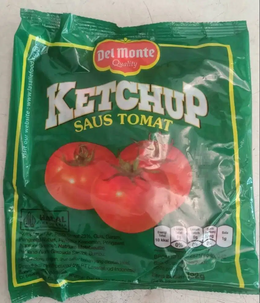 Delmonte Saus Tomat Sachet 9 Gram Isi 24 Pcs
