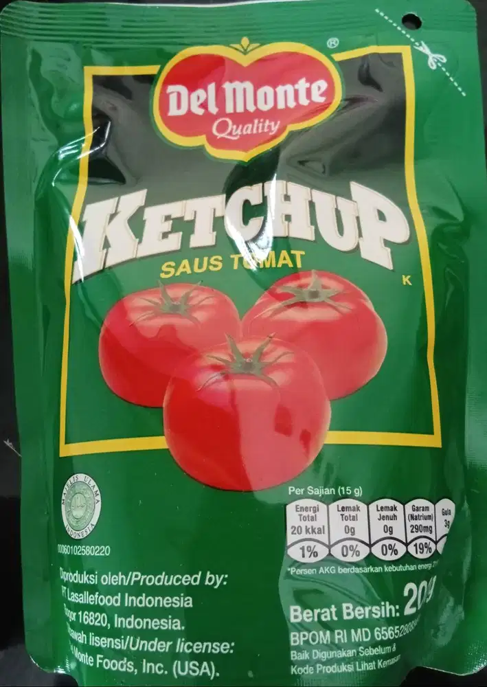 Delmonte Saus Tomat Pouch 200 Gram