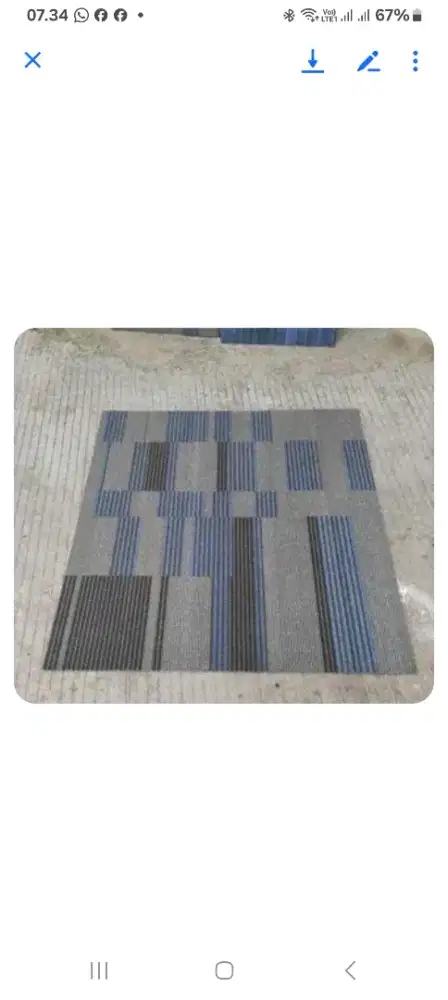 Karpet Tile 50x50cm Bekas Berkualitas