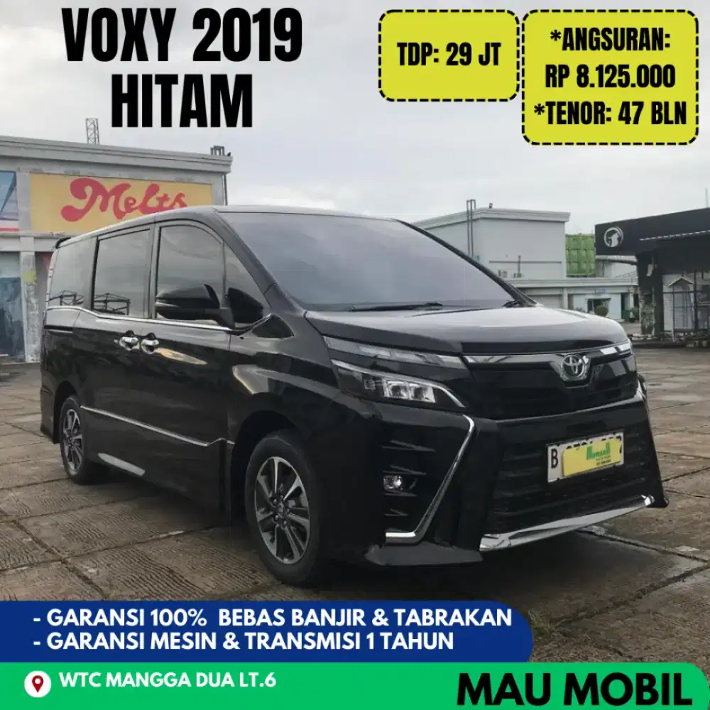 Voxy 2018/2019/2020 Hitam, KM 45rb