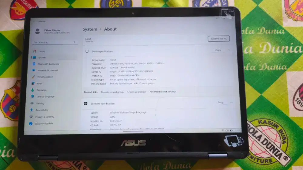 Jual asus vivobook 14 Flip touch screen