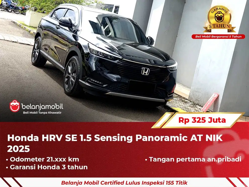 [ GARANSI 5TH ] Honda HRV HR-V HR V SE 1.5 Sensing Panoramic 2025/2024