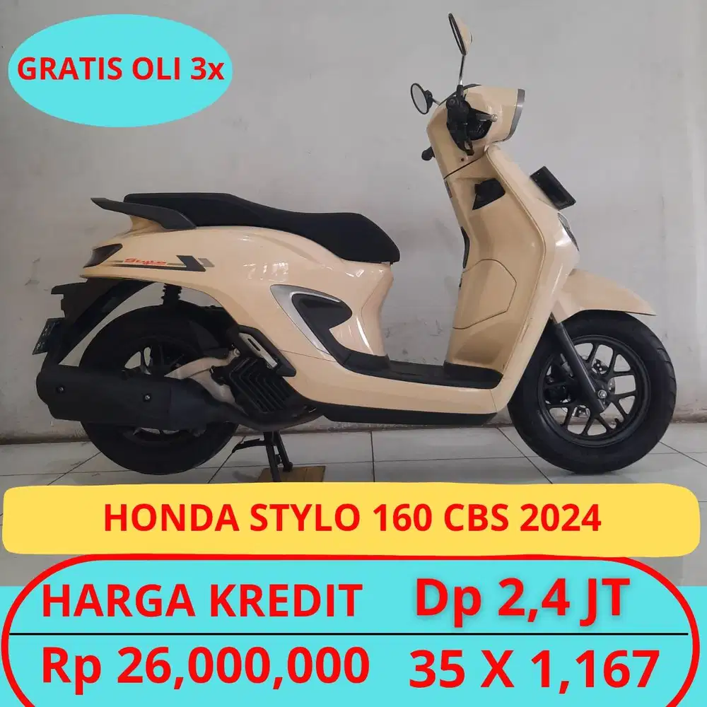 HONDA STYLO 160 CBS 2024 DP HANYA 2,4 JUTA GUYSS