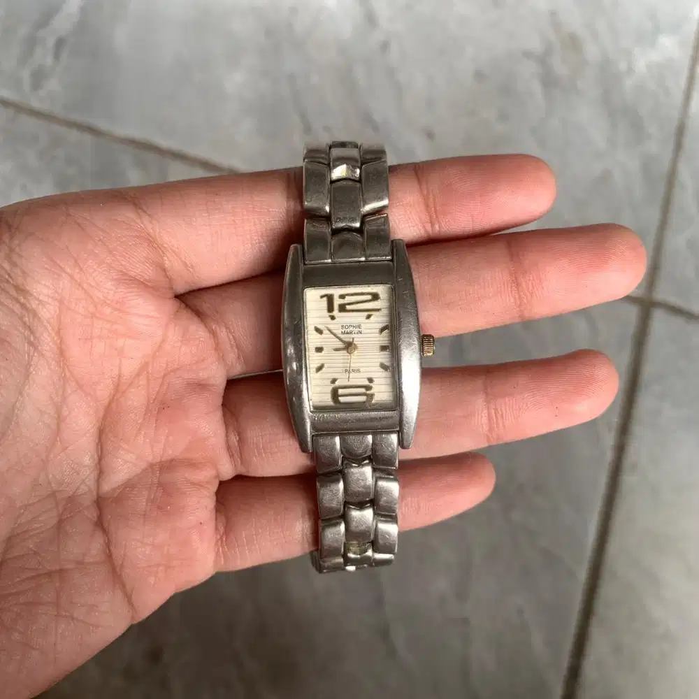 JAM TANGAN SOPHIE MARTIN PARIS ORIGINAL RANTAI SILVER GOLD WANITA