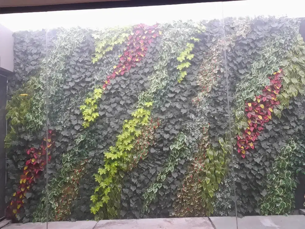 Dekorasi Dinding Terbaik Tanpa Rawatan-Taman Vertikal Garden Sintetis