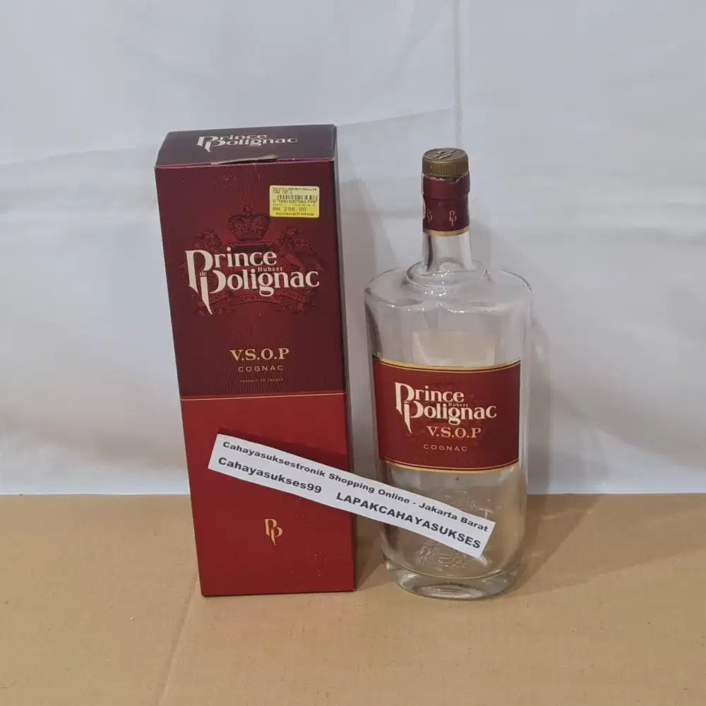 Botol Kosong Prince Botol Bekas Minuman Import Koleksi Antik 1 Liter