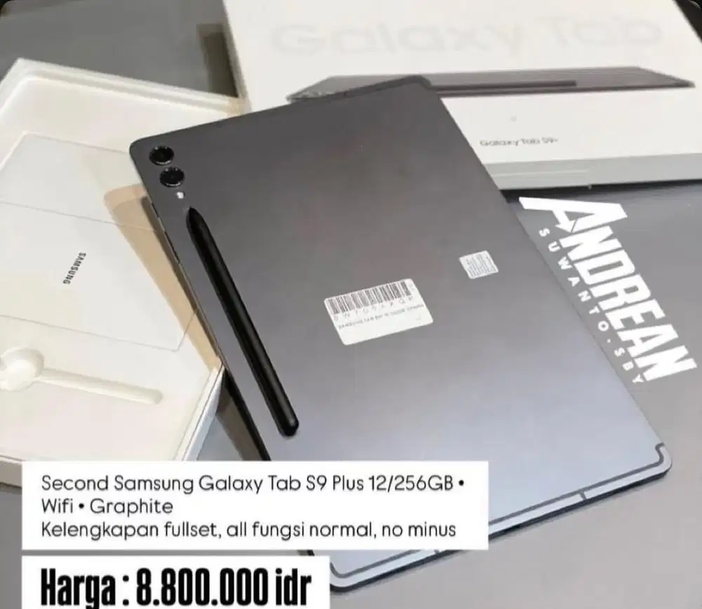 Tab S9 plus 12/256 wifi