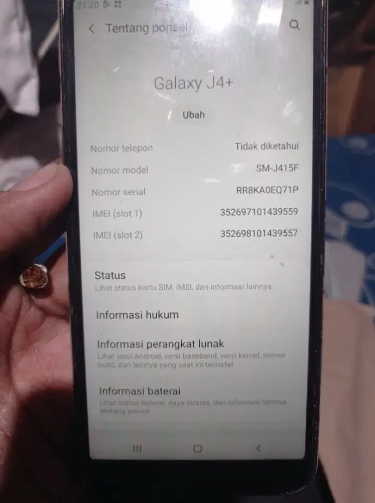 Samsung j4+ Ram 3/32