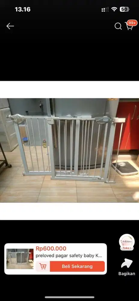 Preloved pagar baby kuru