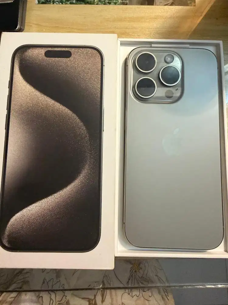 Jual Iphone 15 Pro Natural Titanium 256 GB Ibox