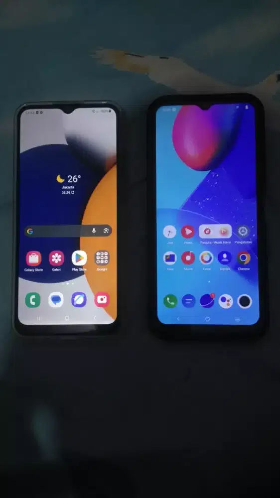 Samsung galaxi A03 & vivo y20s
