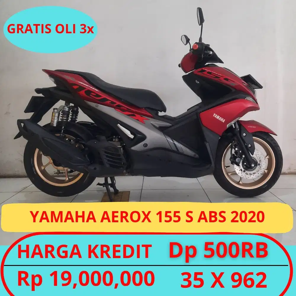 YAMAHA AEROX 155 S ABS 2020 DP HANYA 500 RIBU GUYSS