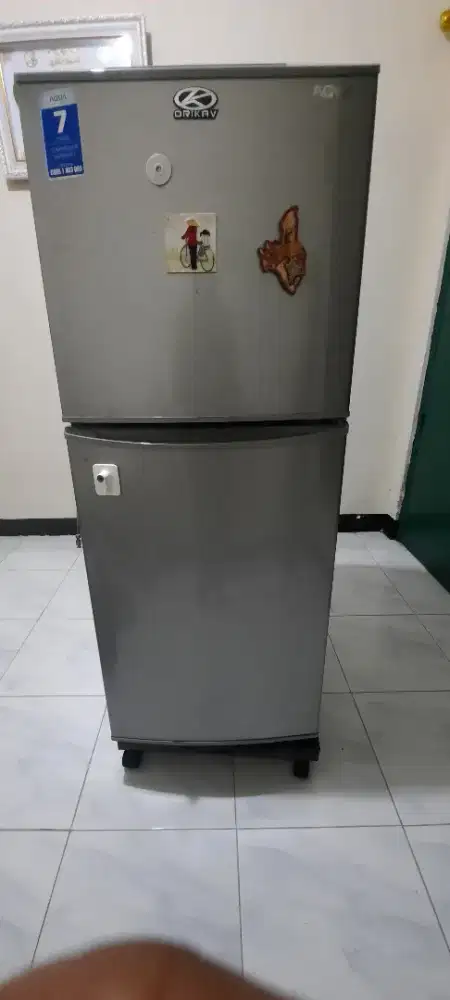 Jual kullas aqua 2 pintu kompresor rusak, kullas masih ok