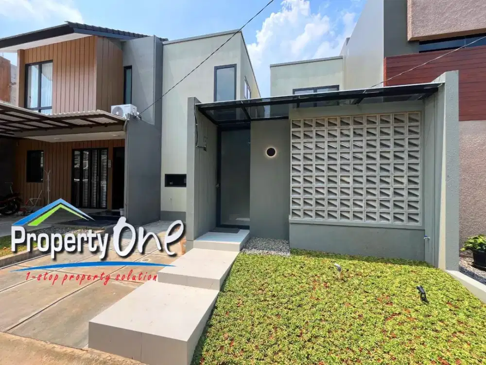 Dijual Rumah Konsep Modern Minimalis di Serpong Garden Cisauk Dekat Dengan BSD