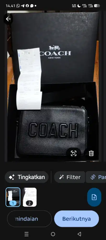 Tas Pria Branded merk Coach