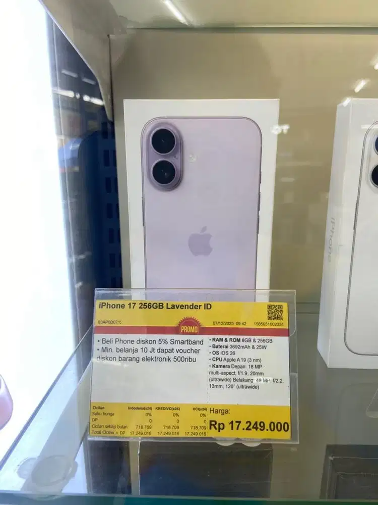iPhone 17 256GB Lavender