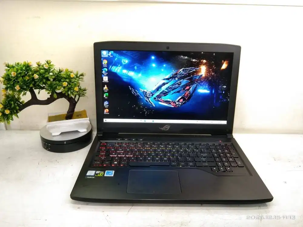 JUAL LAPTOP GAMING, Asus ROG GL503VD i7-7700HQ/8gb/128gb+1TB/GTX 1050