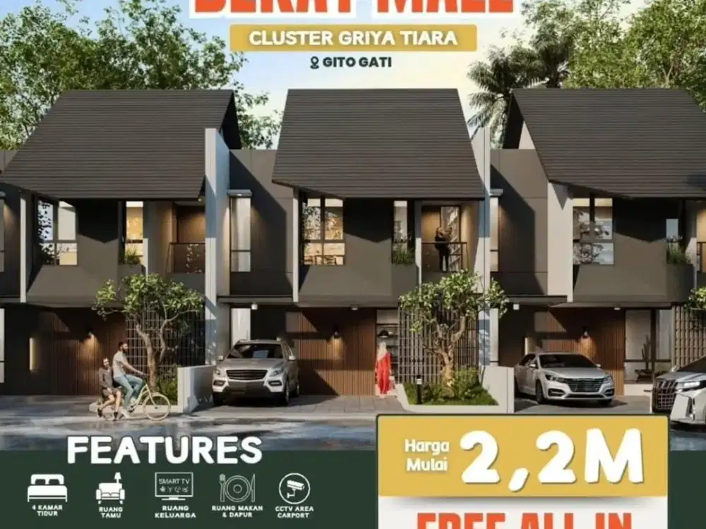 Jual Rumah Mewah Perumahan Jogja Gito-gati Timur Sleman City Hall, Privat POOL