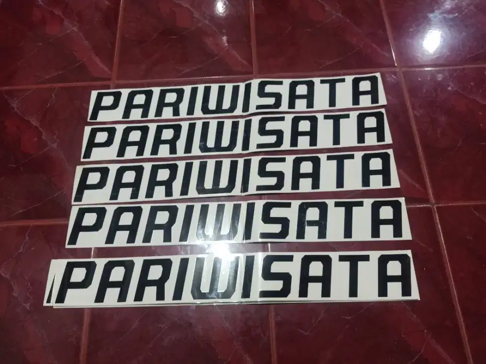 Sticker cutting 'PARIWISATA' 7 x 60 cm