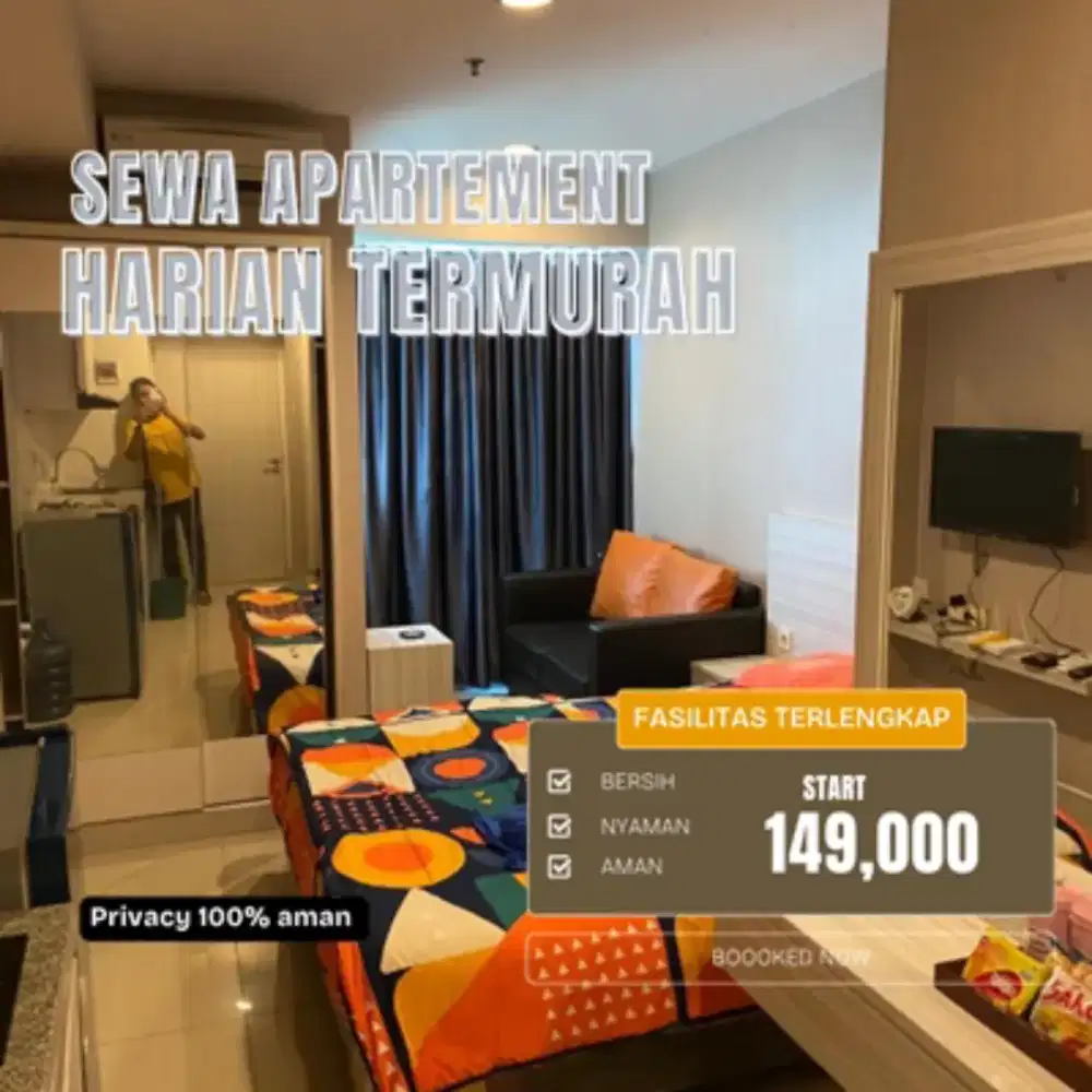 Sewa apartemen Jakarta Timur BASSURA CITY Harian/Transit Aman Nyaman
