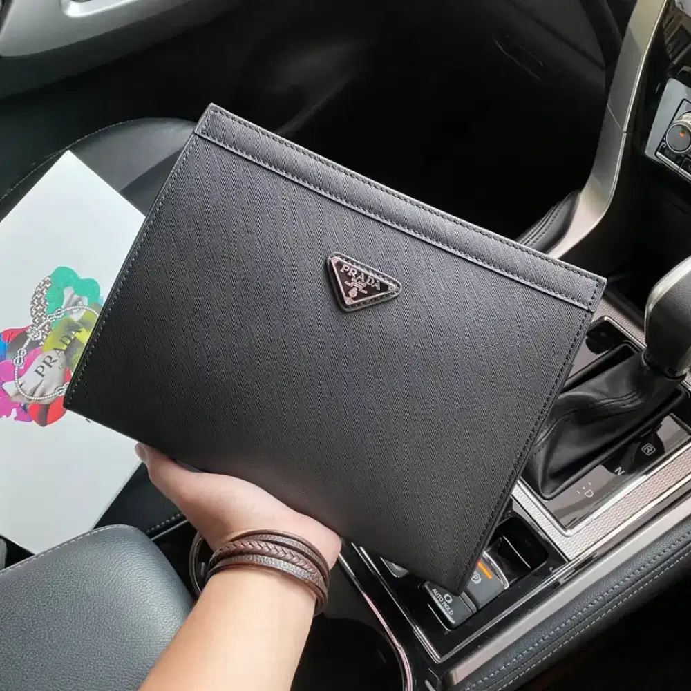 Clutch Prada (black, navy, blue)